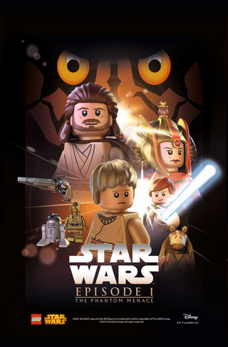 Illustration for article titled Posters from the entire Star Wars saga, in Lego form